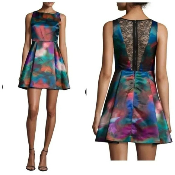 Alice + Olivia Multicolor Mini Dress - Picture 1 of 13